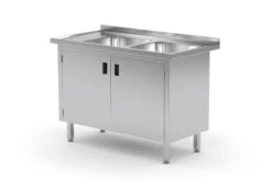 Edelstahl Gastro-Spültisch Mit 2 Spülbecken (rechts) & Arbeitsfläche | AISI 430 Qualität | HxBxT 85x110x60 -Wenko Verkäufe dbfa2bb6 c5b8 4324 bede 6ebfdbeb12b3