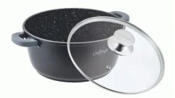 Kochtopf Aluguss Glasdeckel Induktion Marmorbeschichtung Suppentopf Pfanne Ø24cm -Wenko Verkäufe de6959f9 ce61 4deb 9a41 51dd803f43ad