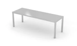 Edelstahl Gastro-Aufsatzbord Schmal | AISI 430 Qualität | HxBxT 35x100x30