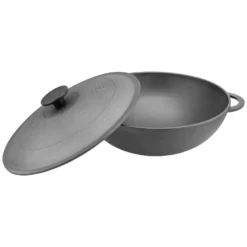 Wok Bratpfanne 26cm 3L Aus Gusseisen Mit Glasdeckel Und Kochlöffel -Wenko Verkäufe f2750f97 a5b7 460b a95a c8ac11aedd0b 2